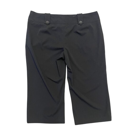 Vintage Y2K Mossimo Low Rise Cropped Dress Pants Black stretch wide waist - Picture 4 of 6